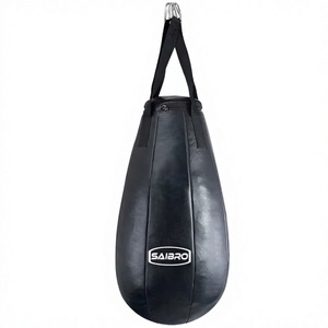Bolsa de Entrenamiento de Boxeo Saibro, Cuero PU, Cierre de Cremallera Resistente, Rellena de Arena, para Práctica de Boxeo para Adultos - Product Image 3