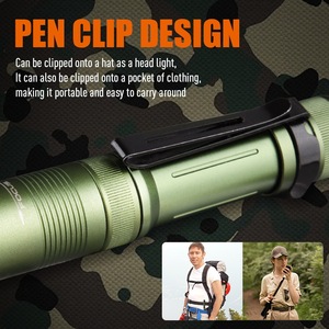 A11 cho trường hợp khẩn cấp xách tay nhôm không thấm nước cao Lumen có thể sạc lại Loại-C dài phạm vi tactaic <span class=keywords><strong>Torch</strong></span> EDC Mini Đèn Pin - Product Image 4