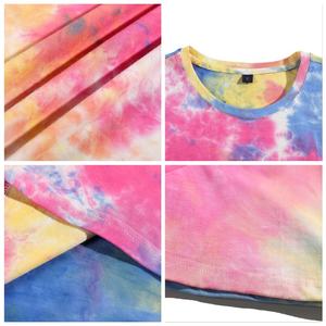 เสื้อยืดมัดย้อมแขนสั้นผ้าคอตตอน100% เรียบใส่ได้ทั้งชายและหญิงขนาดพิเศษ - Product Image 2