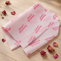 Emballage imprimé personnalisé avec logo sur papier de soie, adapté aux fleurs et aux cadeaux