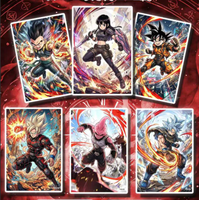 Cartes d'art Dragon Ball Z du Japon, cartes de jeu en papier coloré avec personnages DBZ, cadeaux pour les fans, jouets