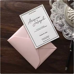 Thiệp chúc mừng sinh nhật tùy chỉnh giấy thủ công với những mảnh mong muốn bao bì nhãn và phong bì - Product Image 4