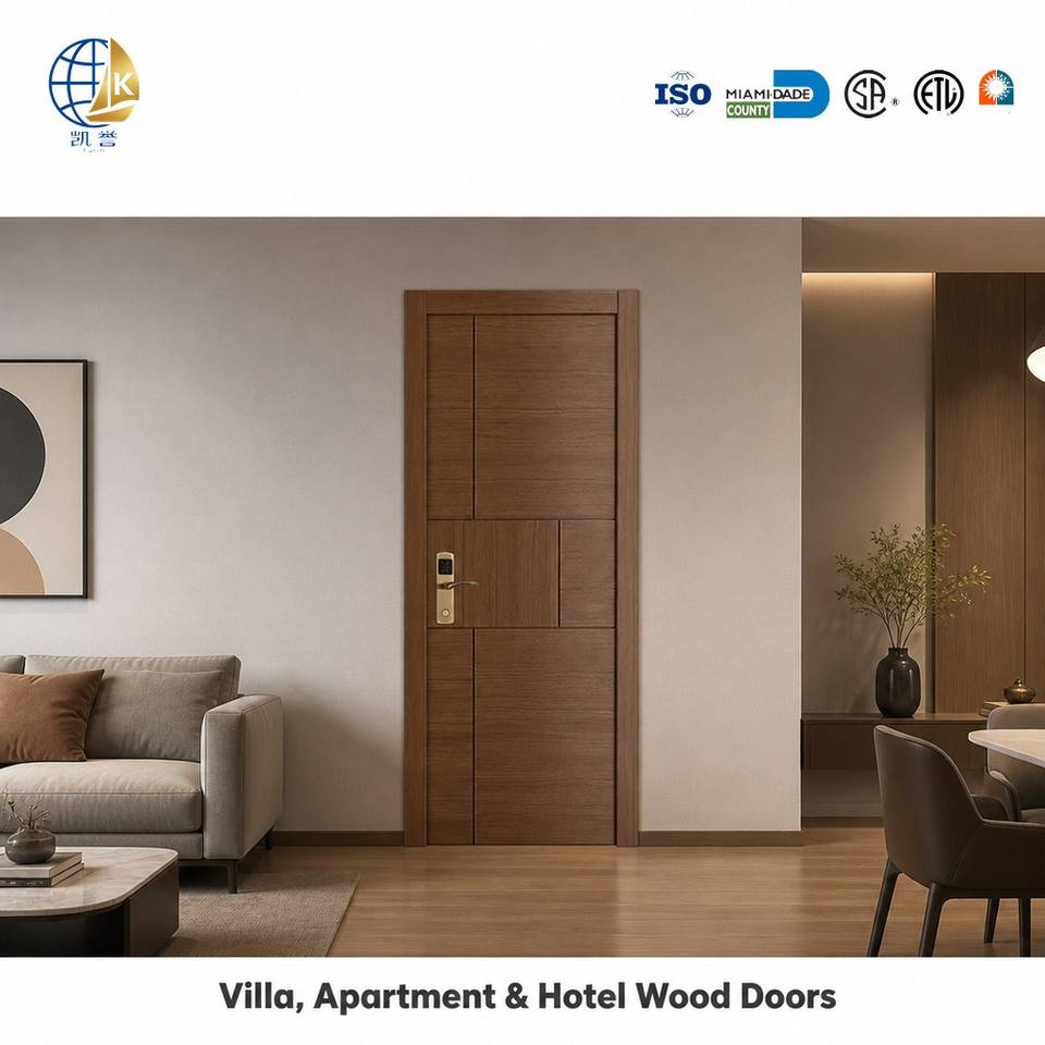 Factory Direct Modern Solid Wood Finished Interior Door Set Custom Size ...