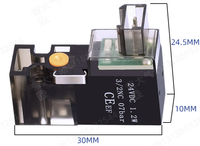 Électrovanne miniature de 10MM, vanne à air/vide à deux positions, vanne d'inversion à trois voies, machine à tricoter 30HZ haute fréquence petite