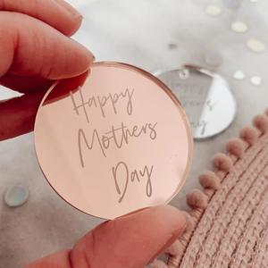 Creative Custom Logo Eco-friendly Modern Acrylic <b>Tag</b> Personalized Lab Mirror Jewelry <b>Tags</b> Wedding Party <b>Gift</b> <b>Tag</b> Multi-color - Product Image 2