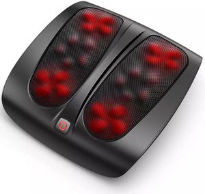 Máquina Eléctrica de acupresión para masaje de pies, masajeador Shiatsu calentado por infrarrojos, vídeo para fascitis Plantar, alivio del dolor de la artritis - Product Image 1