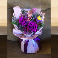 Vente en gros de fleurs, cadeau pour la fête des mères, longue durée de vie, véritable bouquet de roses naturelles éternelles et éternelles conservées.
