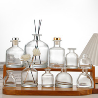 Bouteilles diffuseurs d'arômes circulaires en verre sodocalcique à large cloche pour huiles essentielles, vente en gros