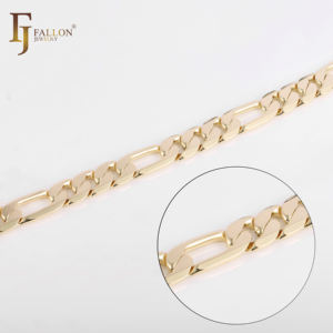 54120044 10.3 מ "מ רוחב fj fallon תכשיטי אופנה איטלקית שרשראות [רחב> 9 מ" מ] בציפוי פליז זהב 14 קראט מבוסס - Product Image 5