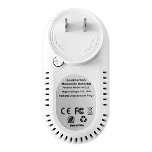 Analizadores de Gas para coche enchufables 3 en 1 Sensor de temperatura y humedad de monóxido de carbono Alarma de CO Yhcmeter Alarma de sonido de pantalla de 2,0" - Product Image 6