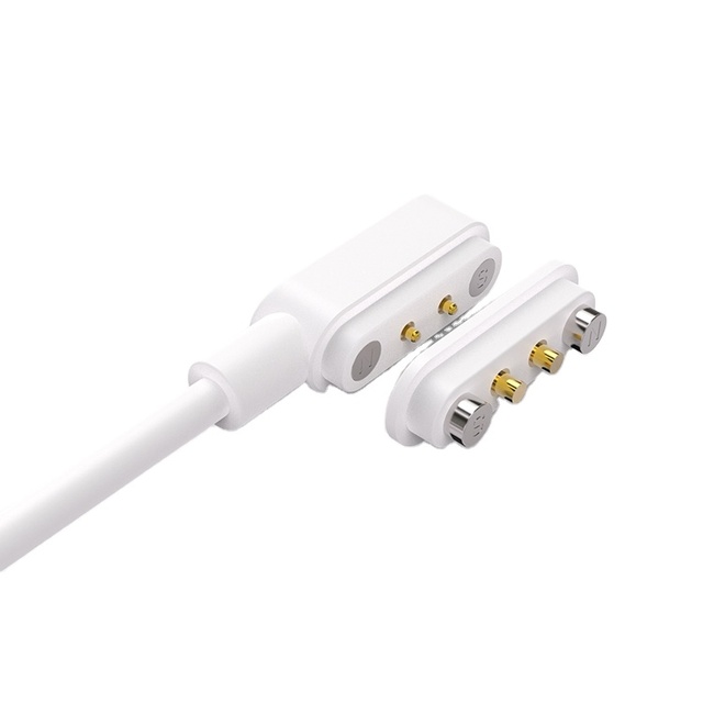 2 Pin Pogo Power Charger Cable Magnetic Charger Cable Smart Watch Charger Pin PE Bag 12V Female Male White or Black TPE or PVC