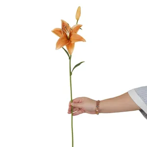 Loto Artificiale Realistico in PU di Piccole Dimensioni, 3 Colori, Effetto Tocco Reale, per Matrimoni, Ringraziamento, Natale, Laurea, Festa della Mamma, Pasqua - Product Image 2