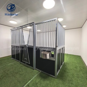 عالية الجودة HDG وحدات الحصان مستقرة ممتازة الحصان مستقرة انزلاق الباب الأمامي المحمولة رخيصة الحصان مربع للحظيرة الفروسية - Product Image 5