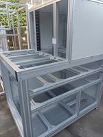 Table de travail légère et facile à assembler, personnalisable, en aluminium 6000, bancs de travail portables pour l'assemblage de lignes de production électroniques