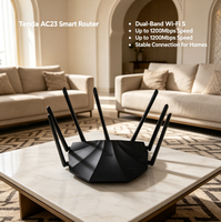 Routeur WiFi Gigabit double bande Tenda AC23 AC2100, 7 antennes 6dBi, DC12V 1A, 4x4 MU-MIMO, firmware anglais global, routeur sans fil