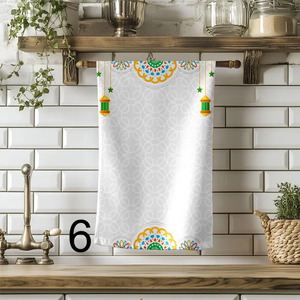 Serviettes de cuisine en coton personnalisées pour les fêtes, serviettes de thé, serviettes de cuisine - Product Image 6