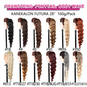 แฮร์พีซผมยาวสังเคราะห์สำหรับต่อผม,แฮร์พีซสีดำขายส่งแบบแอฟโฟร่สีไล่เฉดสียากิทรงตรง - Product Image 6