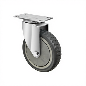 <span class=keywords><strong>Roue</strong></span> mobile à <span class=keywords><strong>axe</strong></span> unique de 3 pouces et 4 pouces, <span class=keywords><strong>roue</strong></span> universelle anti-enroulement grise avec frein - Product Image 2