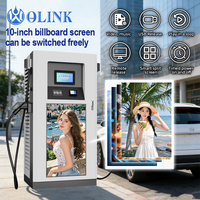 Estación de Carga Rápida para Vehículos Eléctricos OLINK de 600kW, Montada en Suelo, con Doble Conector, Refrigeración Líquida, CCS2, NACS, GBT, IP54, para Flotas