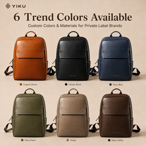 <span class=keywords><strong>Sac</strong></span> à dos <span class=keywords><strong>vintage</strong></span> en cuir véritable marron YIKU pour <span class=keywords><strong>homme</strong></span>, compartiment pour ordinateur portable, bretelles rembourrées, multi-poches, OEM, <span class=keywords><strong>voyage</strong></span>, collège, école - Product Image 3