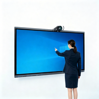 Tableau blanc électronique LED 4K infrarouge 20 points multi-touch de 65 pouces pour conférences/enseignement et formation d'entreprise