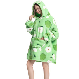 Stock Différents Motifs Dessin Animé Panda Chien Chaud Taille Régulière Adulte 90cm Hiver Confortable Surdimensionné Portable Couverture à Capuche - Product Image 5
