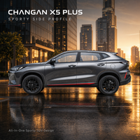 Changan X5 PLUS 2026 1.5T Turbo 7DCT SUV Kompak 5 Kursi Berbahan Bakar Bensin Sunroof Panoramic Kamera 360 Layar 12.3 Inci Setir Kiri Ekspor