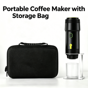Cafetera Espresso Portátil de 15 Años de Experiencia en Fabricación, con Puerto de Carga DC, Bolsa de Almacenamiento y Soporte, Ideal para Aventuras, Camping y Pesca - Product Image 1