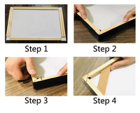 Kit bingkai kanvas kayu Solid Diy 16x20 inci untuk lukisan minyak & seni dinding Bingkai seni kayu kustom untuk lukisan & kanvas