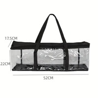 Beliebte, hochwertige, durchsichtige PVC-Aufbewahrungstasche für VHS/CD/DVD.