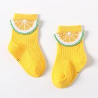 Fruit chaussette enfant infantile couleur unie épaissir bébé chaussettes matériel 100% coton techniques tricoté Type de produit bas
