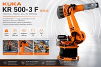 Bras robotisé industriel KUKA KR 500-3 F 197212 à 6 axes, charge utile de 500 kg pour la manutention et l'automatisation de matériaux lourds
