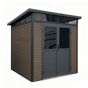 Casette da Giardino Prefabbricate Serie D EASYGREEN in WPC e Acciaio, Stile Moderno per Ville, Appartamenti, Ingressi e Parchi - Product Image 1
