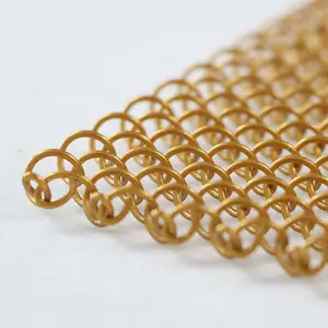 Aluminum Stainless Steel Silver Gold Brass Colour Metal Decorative Mesh Chain Curtain