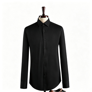 Chemise habillée <span class=keywords><strong>homme</strong></span> à manches longues, formelle, infroissable, respirante, légère, printemps-été, qualité supérieure, luxe - Product Image 3