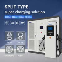 Stasiun Pengisian Daya Cepat EV DC Tipe Split Teison 800kW 880kW 960kW 1040kW dengan Pengisian Daya Dinamis untuk Armada Kendaraan dan RFID 4G untuk Umum