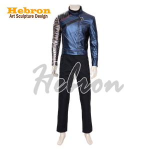 Disfraz Personalizable de The Falcon y The Winter Soldier, Disfraz de Cosplay de The Winter Soldier, Cuero PU, Lona Vaquera, para Hombre # Personal - Product Image 5