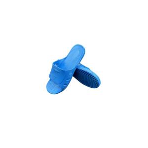 Chaussons <span class=keywords><strong>de</strong></span> sécurité antistatiques ESD unisexes industriels noirs et bleus sans poussière en SPU pour laboratoire, sandales <span class=keywords><strong>de</strong></span> travail antistatiques en PVC pour salle blanche - Product Image 4