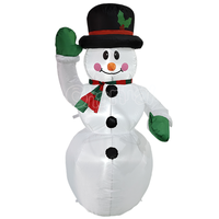 Décorations de Noël gonflables sur mesure avec lumières, bonhomme de neige de Noël pour ornement de cour