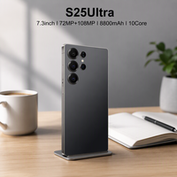 Tendance S25 Ultra 16 Go 1 To 5G 7,3 pouces 120 Hz AMOLED HD 10 cœurs 8000 mAh Double SIM Emplacement TF OTG Compatible mondial Nouvelle version