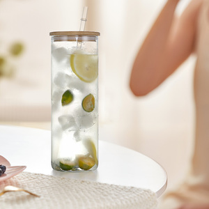 16oz thăng hoa snowglobe thủy tinh cup cup nước Tumbler rõ ràng Iced cốc cà phê bia <span class=keywords><strong>Frosty</strong></span> có thể thủy tinh với nắp rơm - Product Image 4