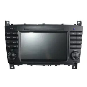 Radio Mobil 2 Din Pemutar Multimedia 8 Inci Cocok untuk Mercedes Benz Kelas C W203 CLC 2004-2007 Radio Mobil WIFI BT DSP Stereo 1