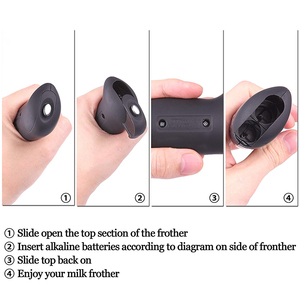 เครื่องตีฟองนมไฟฟ้าแบบมือถือ ใช้แบตเตอรี่ ทำจากสแตนเลส - Product Image 2