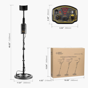 Détecteur de métaux industriel AR944M, détecteur d'or et d'argent, profondeur de détection de 1,5 m, alarme sonore, batterie Li-ion incluse - Product Image 3
