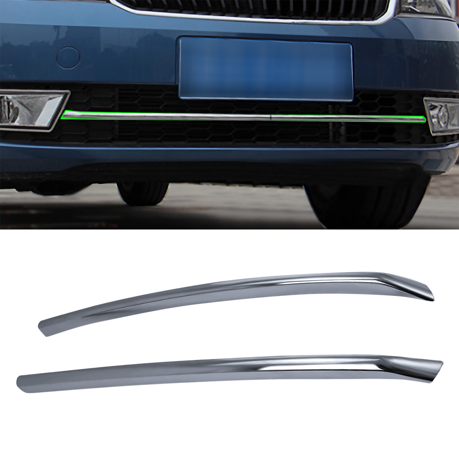 Skoda rapid chrome kit discount