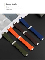 Nouveau bracelet de montre en caoutchouc de silicone à goupille à dégagement rapide en métal pour montre Tisso Prx 35mm 40mm avec fermoir à déploiement de luxe bracelets de montre