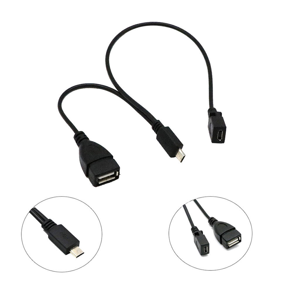 in1 Micro USB HUB Data Cable Male to Female Min USB Charging Host OTG  Adapter USB Cable Bilgisayar #LR2