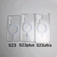 Coque de Téléphone Mobile Transparente en TPU Magnétique pour Samsung A56 A36 A15 S23 S24 S25 Ultra S22 Plus