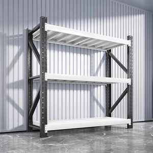 Estanterías de almacén de acero de servicio medio ajustables de metal personalizadas Estantes de almacenamiento de servicio pesado para apilamiento industrial y de fábrica - Product Image 6