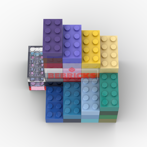 BEBRICKS Série de pièces de construction 3001 Briques 2x4 Jouets en briques MOC Ensemble de pièces de construction de base pour enfants <span class=keywords><strong>Cadeau</strong></span> de jeu créatif - Product Image 5